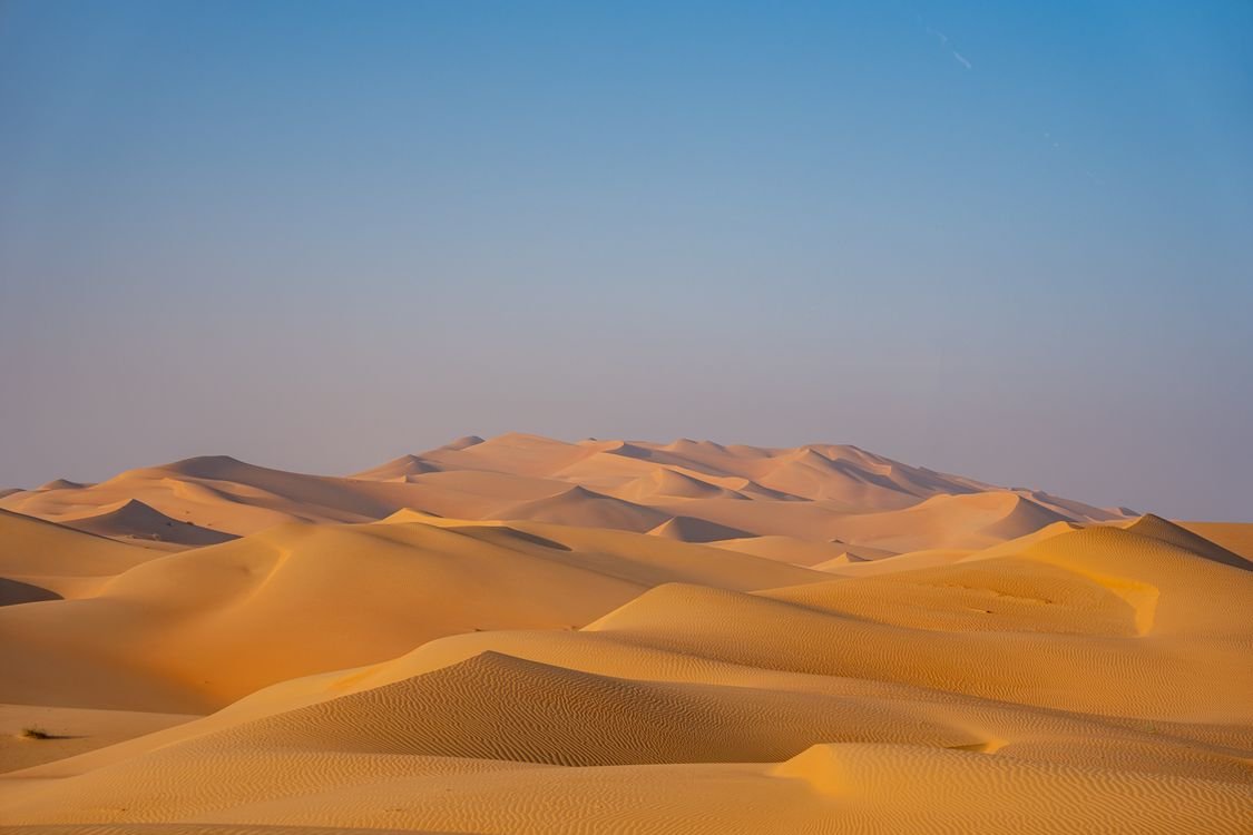 Golden desert dunes in the Gulf